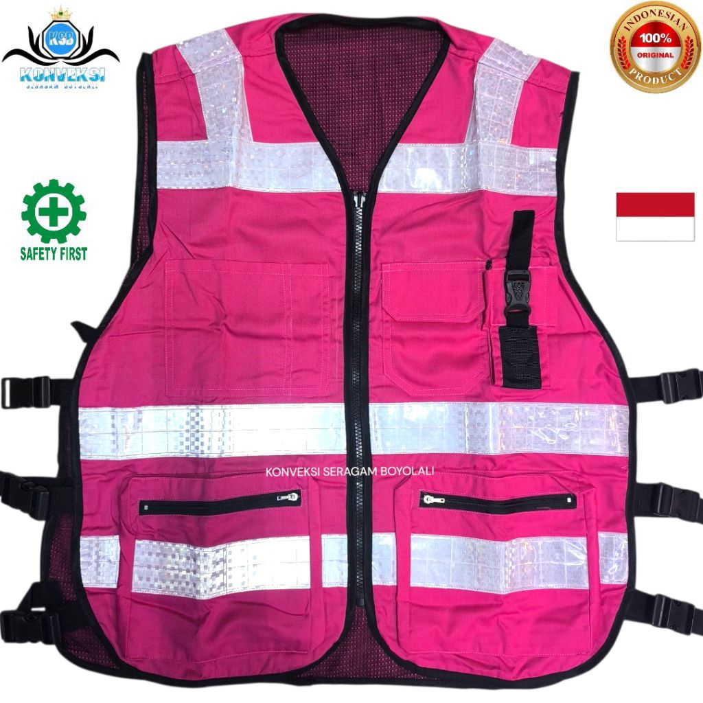 Jual ROMPI SAFETY BERBAGAI MACAM WARNA REFLEKTOR PVC SILVER / SAFETY ...