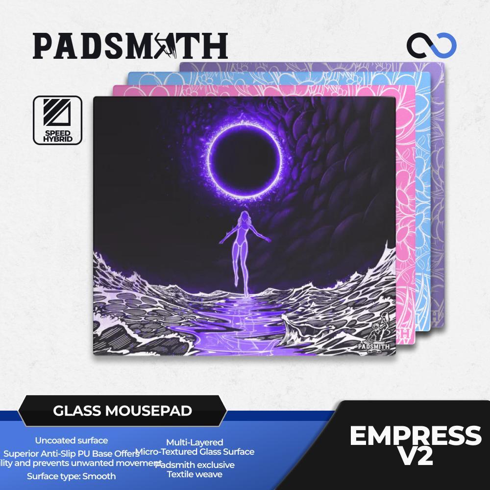 Jual Padsmith Empress V2 Balanced Silicone Base Glass Gaming Mousepad ...