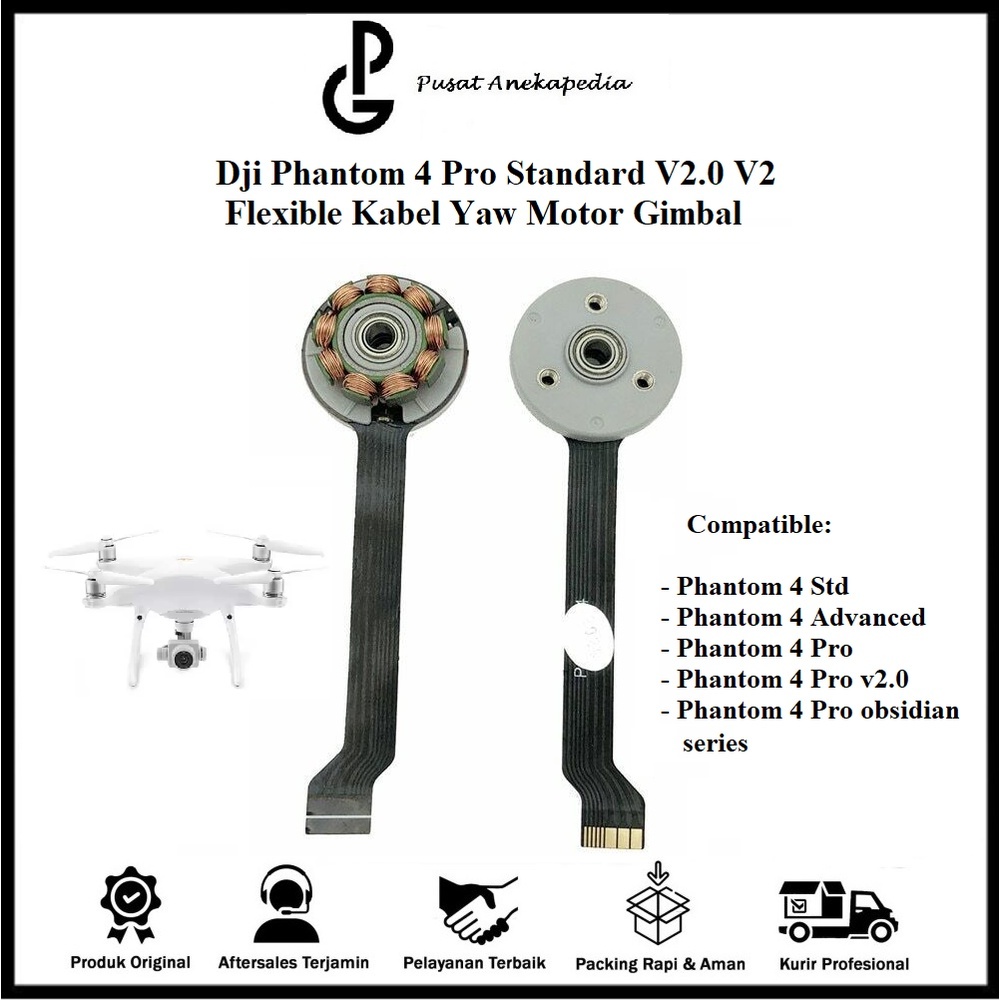 thumbnail image 2 of Genuine Phantom 4 Pro Gimbal Yaw Motor – DJI OEM Part FA.PP.018 2 of 3
