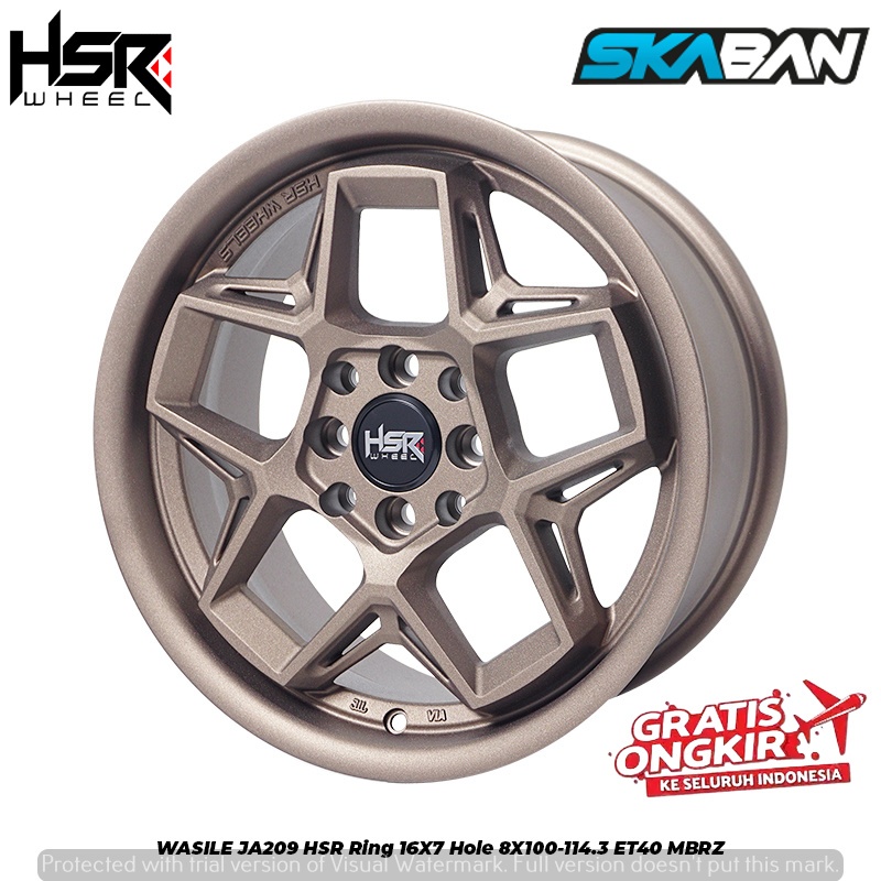 Jual VELG MOBIL RACING HSR WASILE R16X7 PCD 4X100-4X114,3 ET40 UNTUK ...