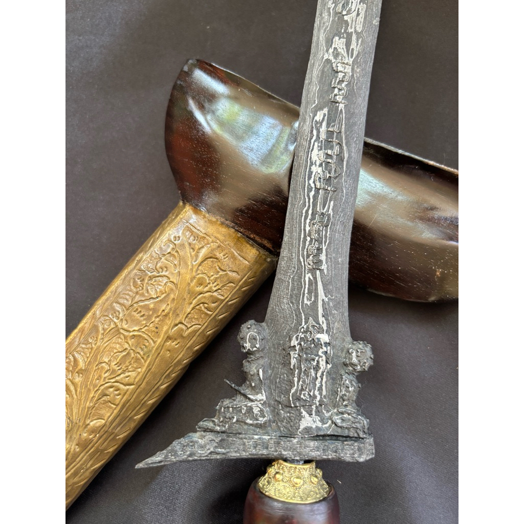 Jual Keris Omyang Jimbe Pamor Rambut Sinori Tangguh Mataram | Shopee ...
