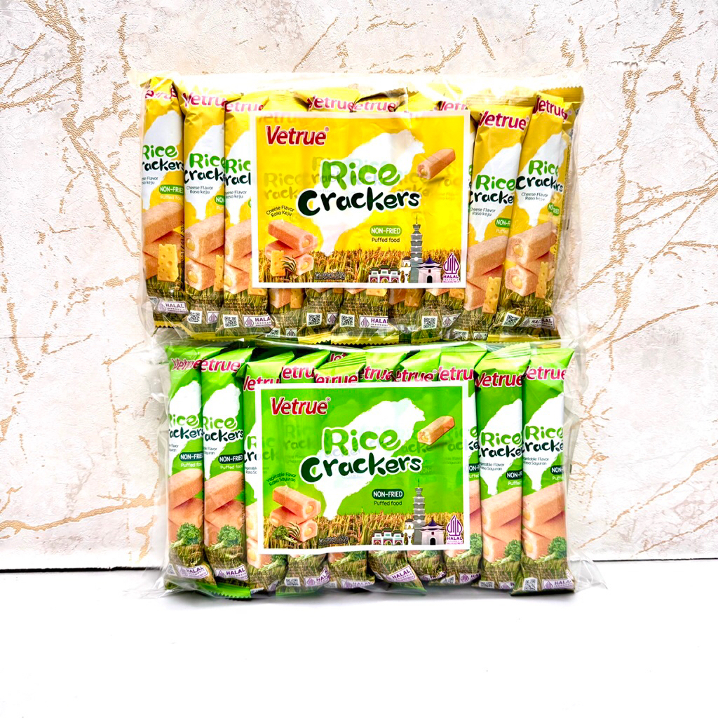 Jual Vetrue Rice Crackers Japanese Taiwan Stick Cheese Vegetable 200gr ...