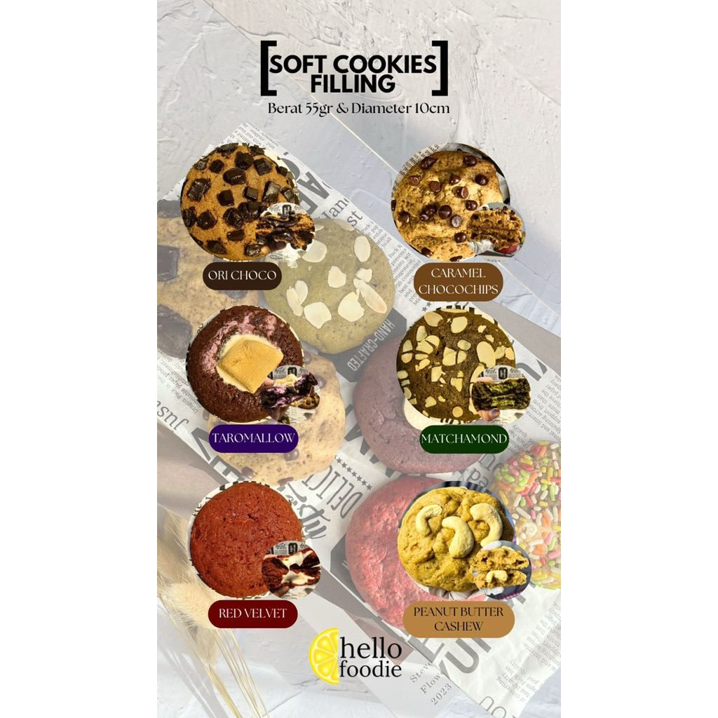 Jual SOFT COOKIES FILLING BY HELLO FOODIE | Shopee Indonesia