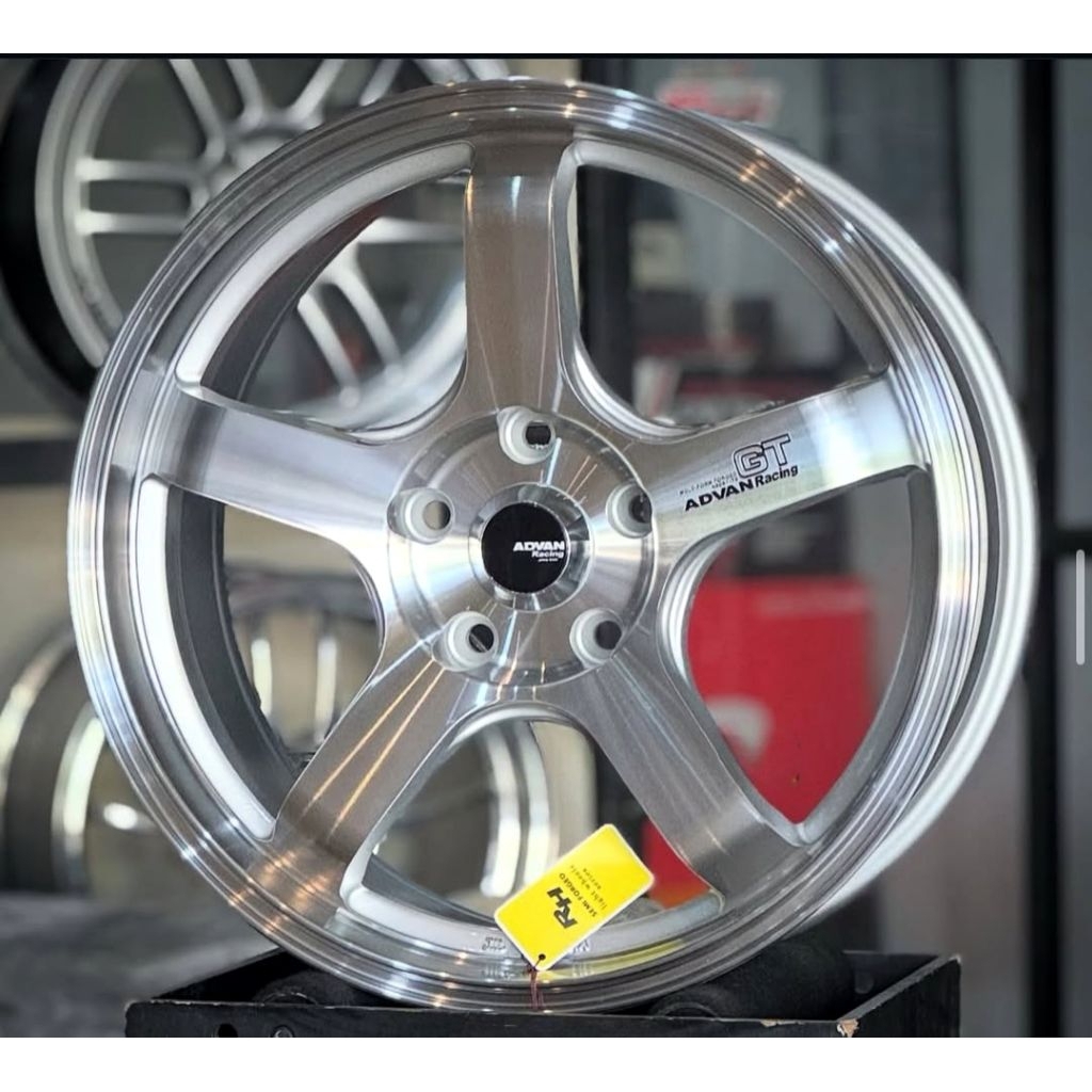 Jual velg advan gt r17 full polis lebar 7,5 pcd 5X114,3 velg mobil r17 ...