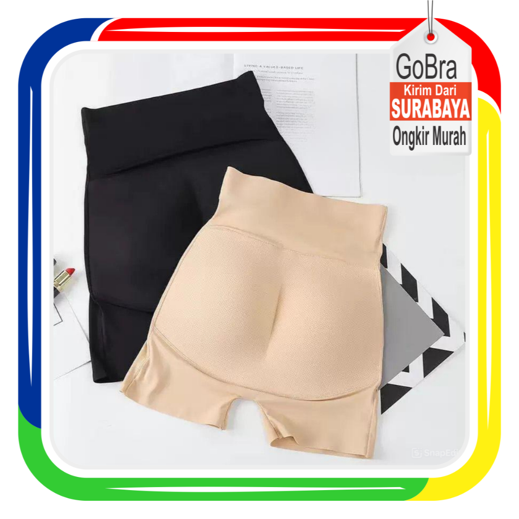 Jual Gobra ♕ PW211 Celana Dalam Busa Pinggul Wanita Panjang CD Busa ...