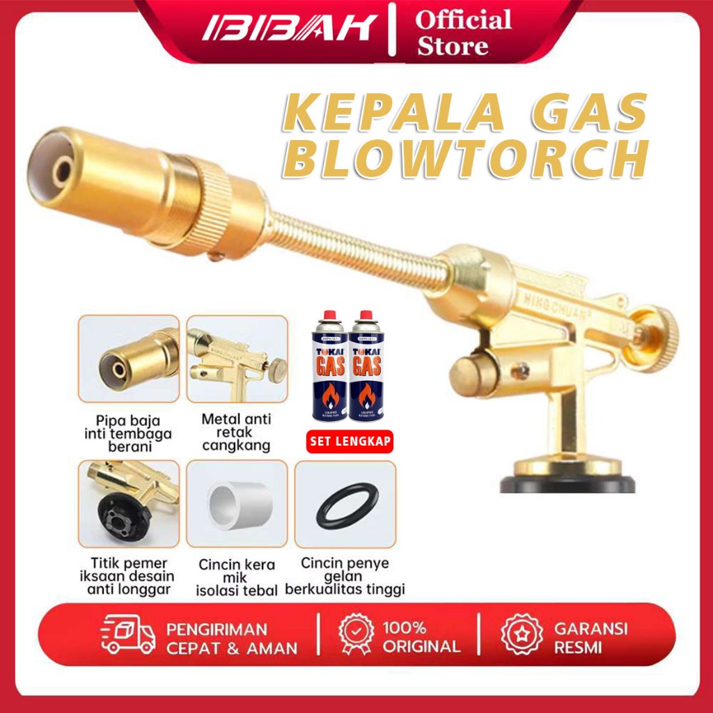 Jual Flame Gun Gas Torch Portable Kepala Gas Blow KuninganDual Api ...