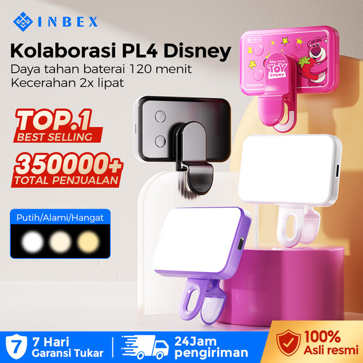 Jual [15%OFF PRO] INBEX Lotso Disney PL4 3 Warna Mini Lighting Selfie ...