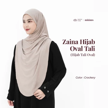 Wilove Mininos Zaina Hijab Pashmina Oval Tali Kaos Spandex Premium