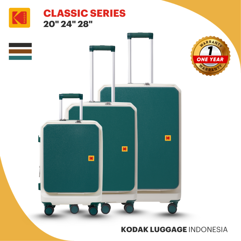 Jual Kodak Koper Classic Green 20 Inch, 24 Inch dan 28 Inch - Koper ...