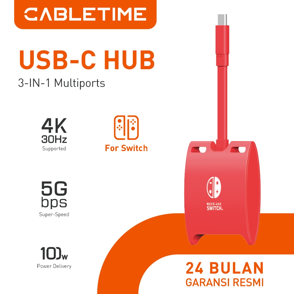 Jual CABLETIME USB C to HDMI PD USB 3.0 Docking Station for NES Switch ...