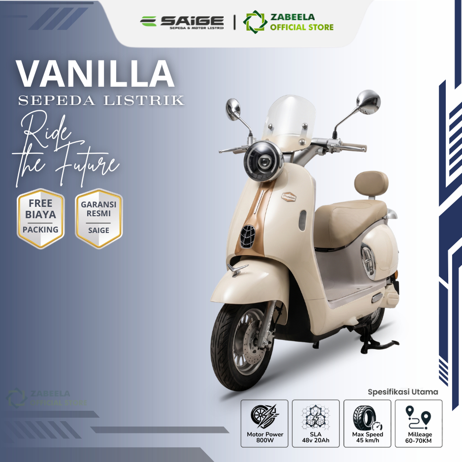SAIGE VANILLA - Sepeda Listrik