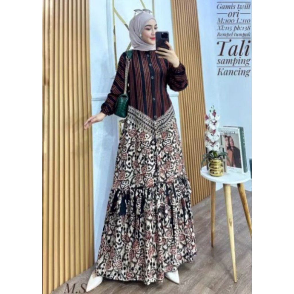 Gamis Twill Ori Shopee Indonesia 6