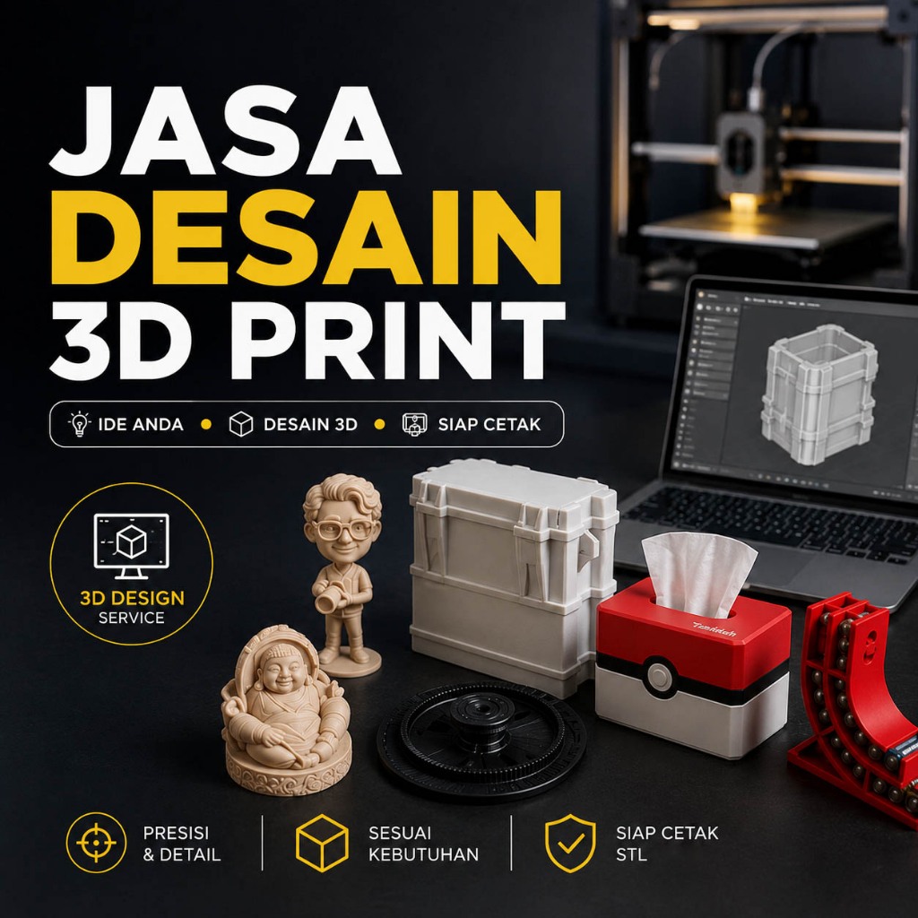 Jual Jasa Desain untuk Kebutuhan 3D Print | Shopee Indonesia