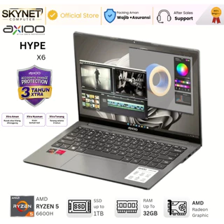 AXIOO Hype 5 X6 AMD Ryzen 5 6600H RAM32GB DDR5 SSD1TB 14'' Fhd Ips Windows 11 - Laptop Kerja Kuliah Editing Gaming Bisni