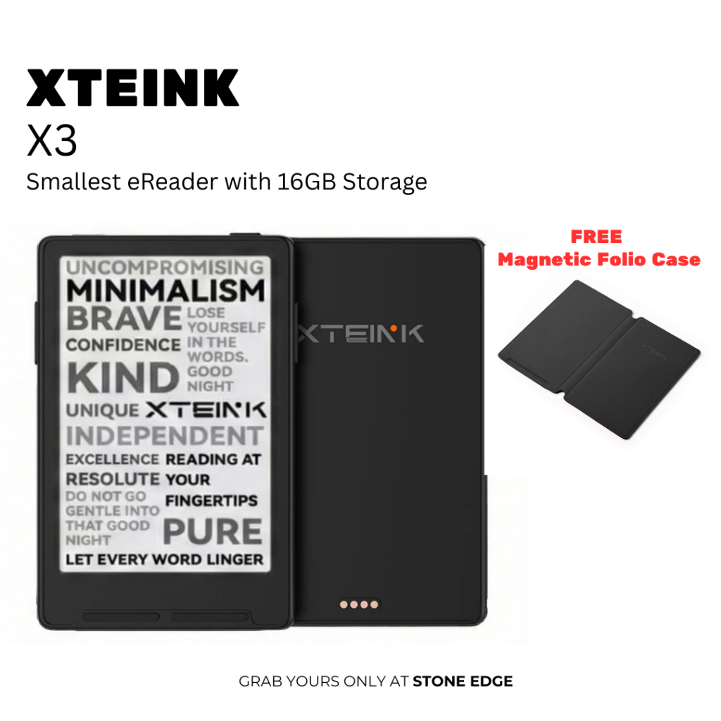 Jual Xteink X4 Portable eReader 4.3 Inch Free 16GB MicroSD E-Ink ...