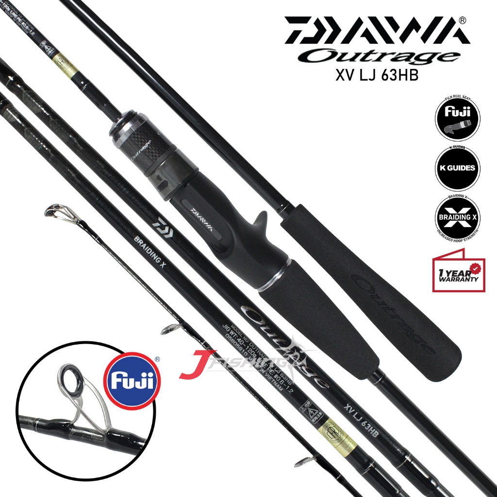 Jual Joran DAIWA OUTRAGE XV LJ | 63HB 63XXHB 63XXHS | Jigging