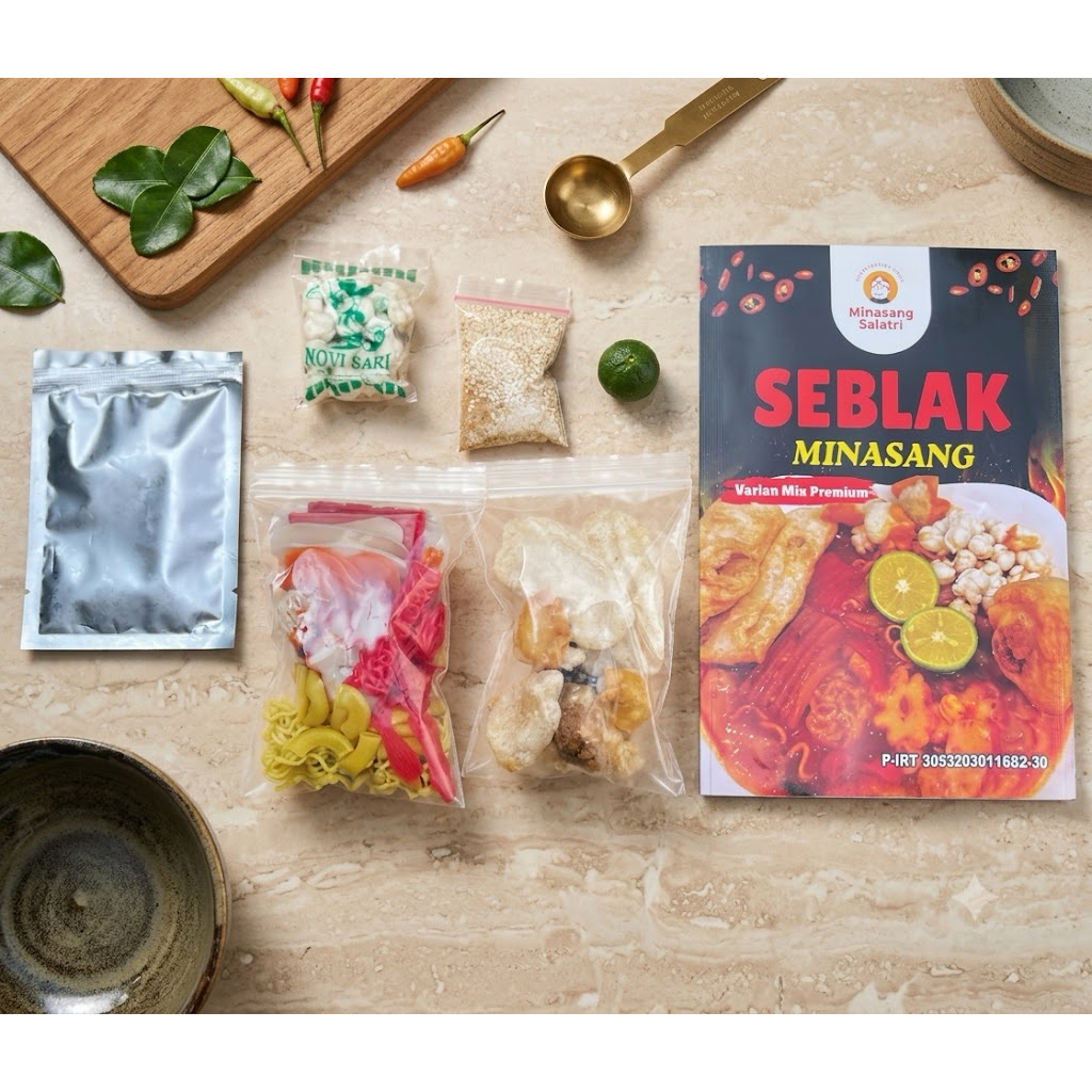 セール❗早者勝ち‼️Seblak 10袋セット Jual Seblak Murah Paket Lengkap 3PCS (Premium Babangi Cilok