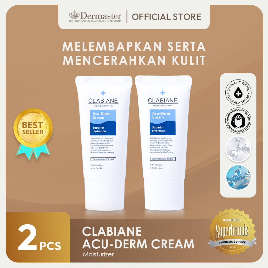 Jual Dermaster Clabiane Acu-Derm Cream (2 Pcs) | Shopee Indonesia