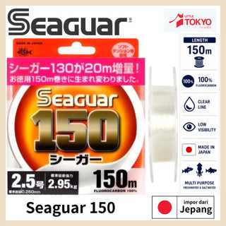 Senar Pancing Seaguar Leader Fluorocarbon FC Line 150 M Original Made in Japan