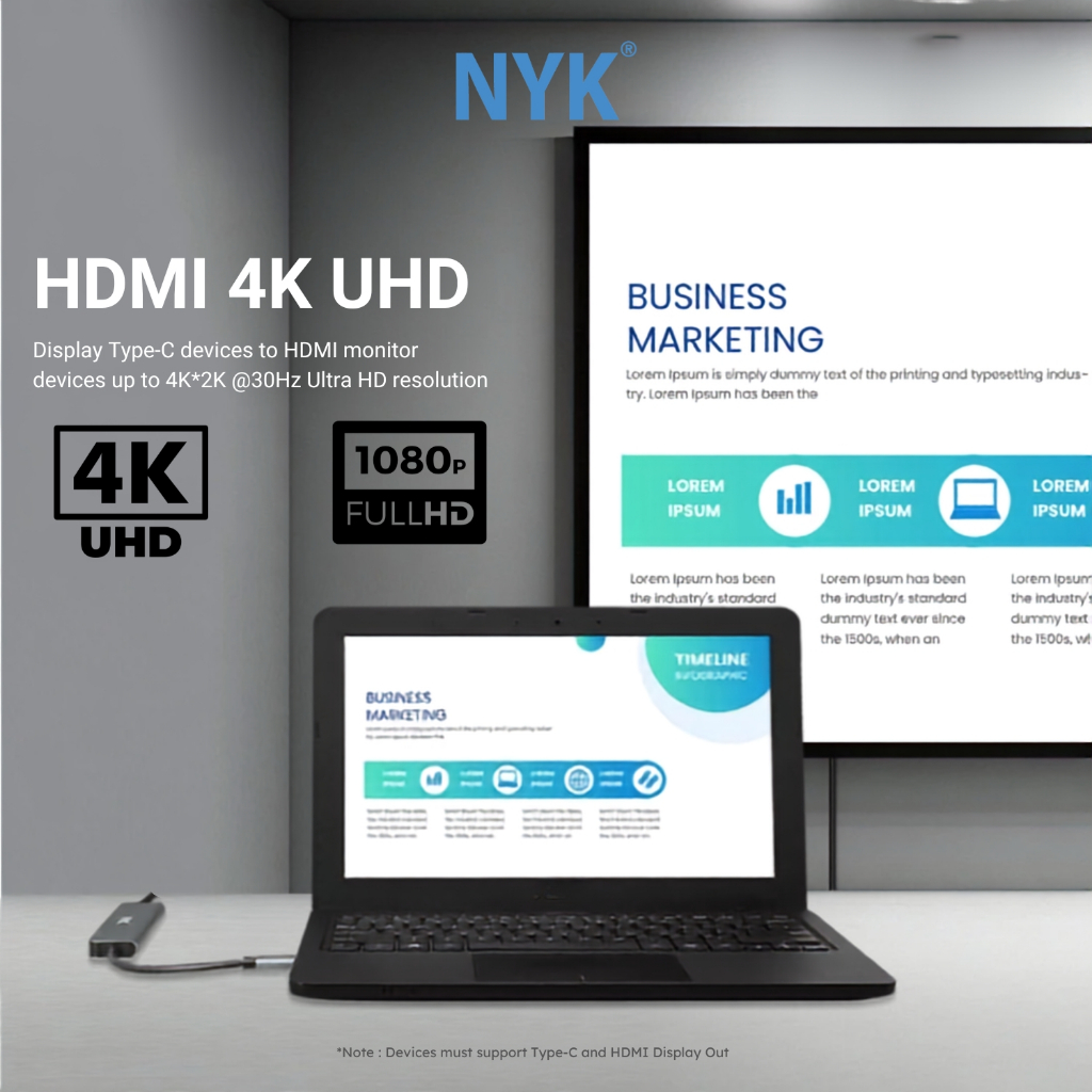 NYK USB Hub type C6 in 1 Converter Type C 3.0 IOS Android Macbook Laptop PC Smartphone Linux COD HUB bergaransi Docking Station Data transfer Mobile p (4)