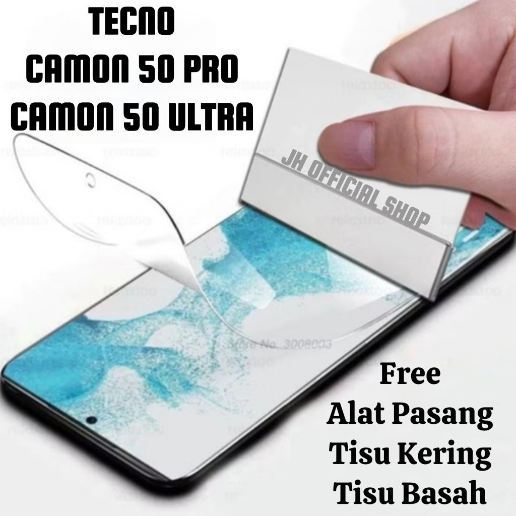Jual Tecno Camon 50 Pro ULTRA Antigores Hydrogel Screen Protector Nano ...