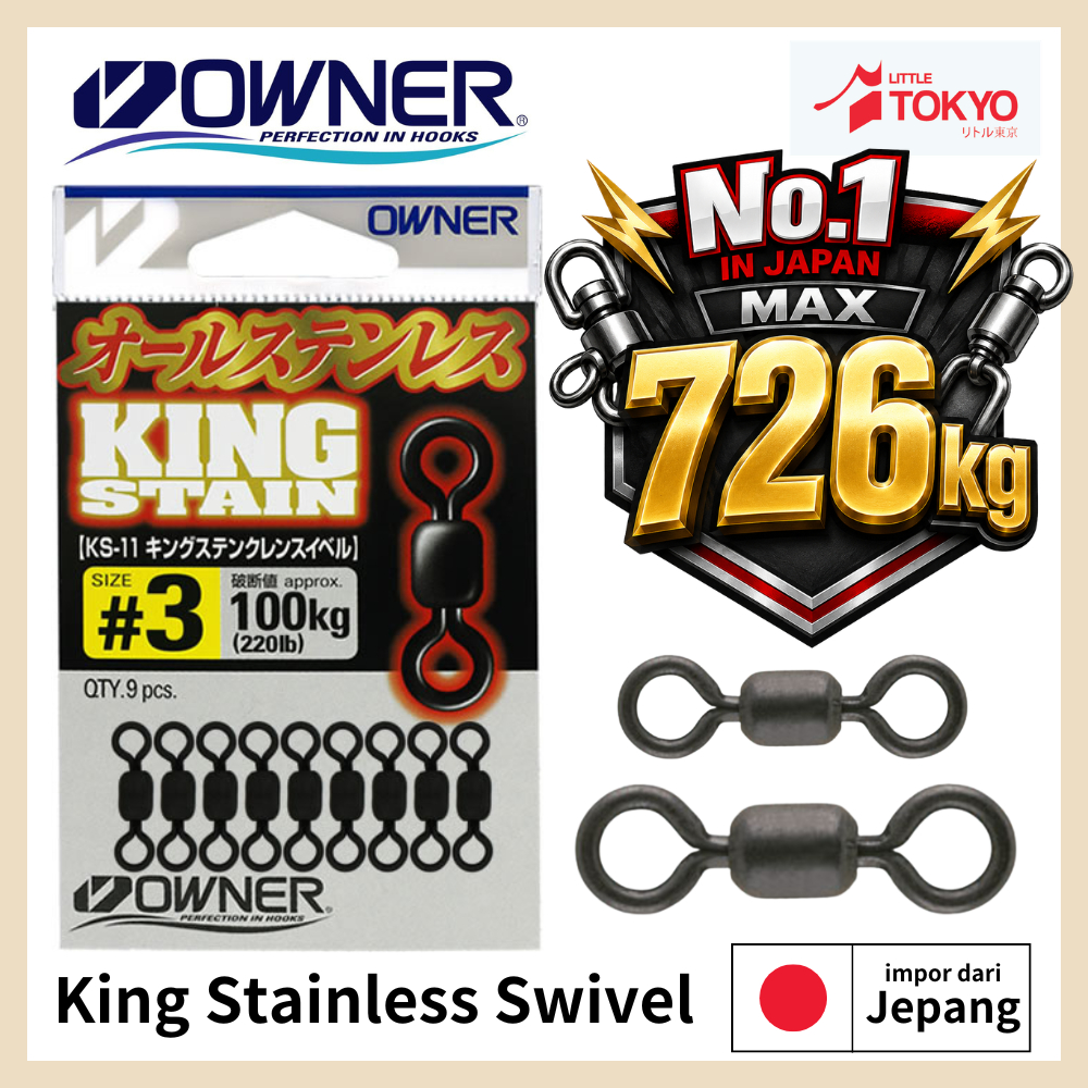 Owner King Stainless Swivel SK-11 8 Original Japan Bahan Berkualitas Super Kuat
