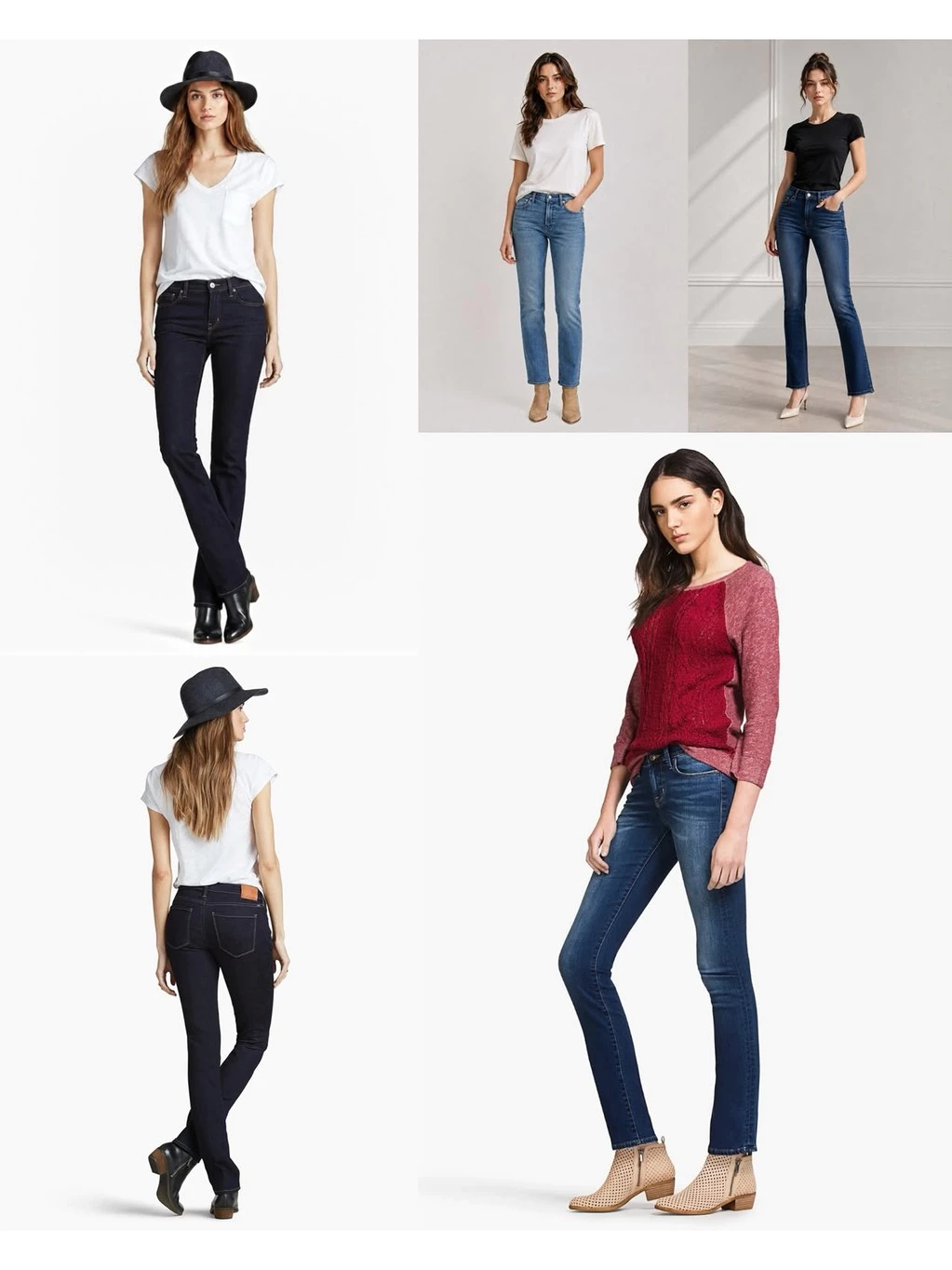 Celana Jins Wanita Bahan Denim Stretch LB Brooke Straight Jeans - 3013