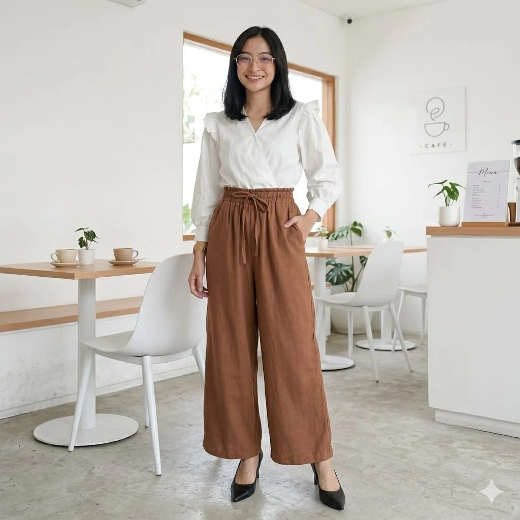Celana Kulot Crinkle Airflow Premium Jumbo Celana Wanita Highwaist Loose PantsTerbaru