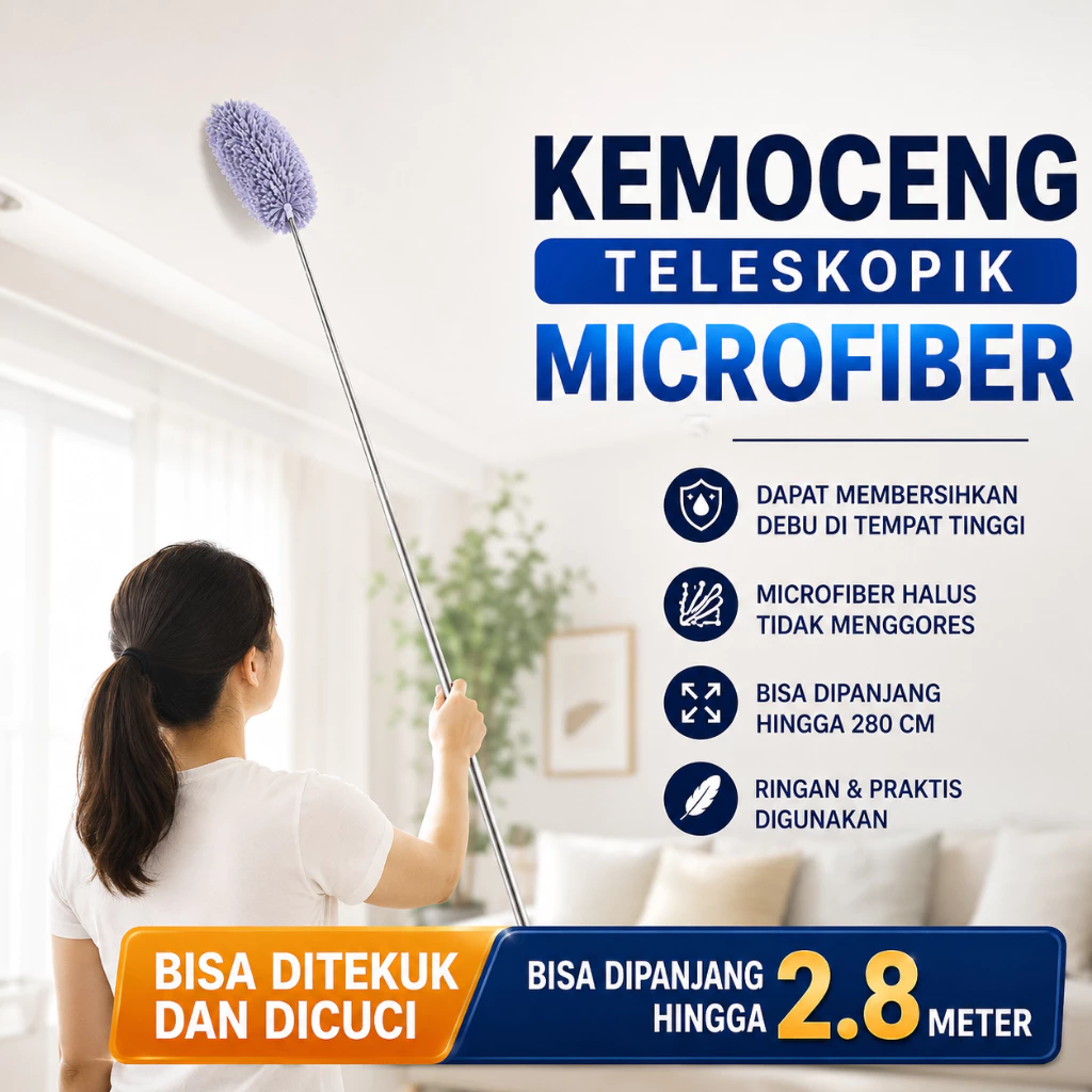 Kemoceng Microfiber Panjang