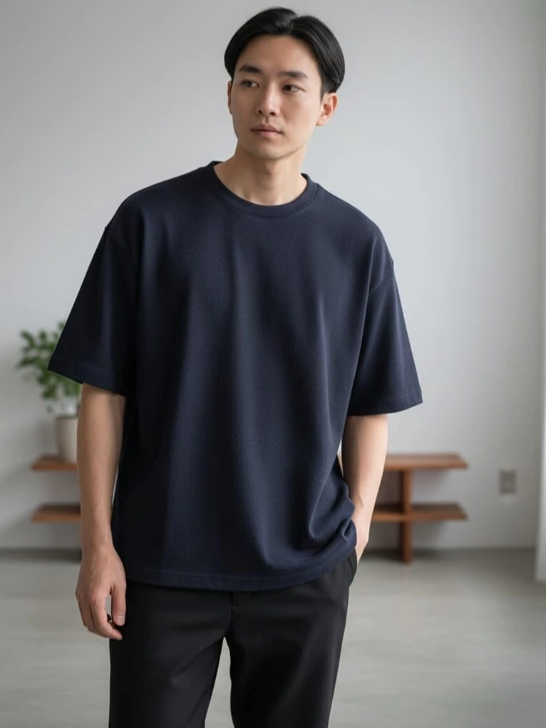 TPN Men's Crepe Basic Short Sleeve T-shirt - 9667