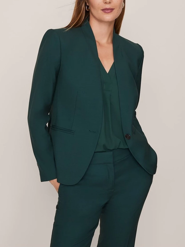 Blazer Formal Casual Wanita Kantoran AT Cutaway Blazer - 3165