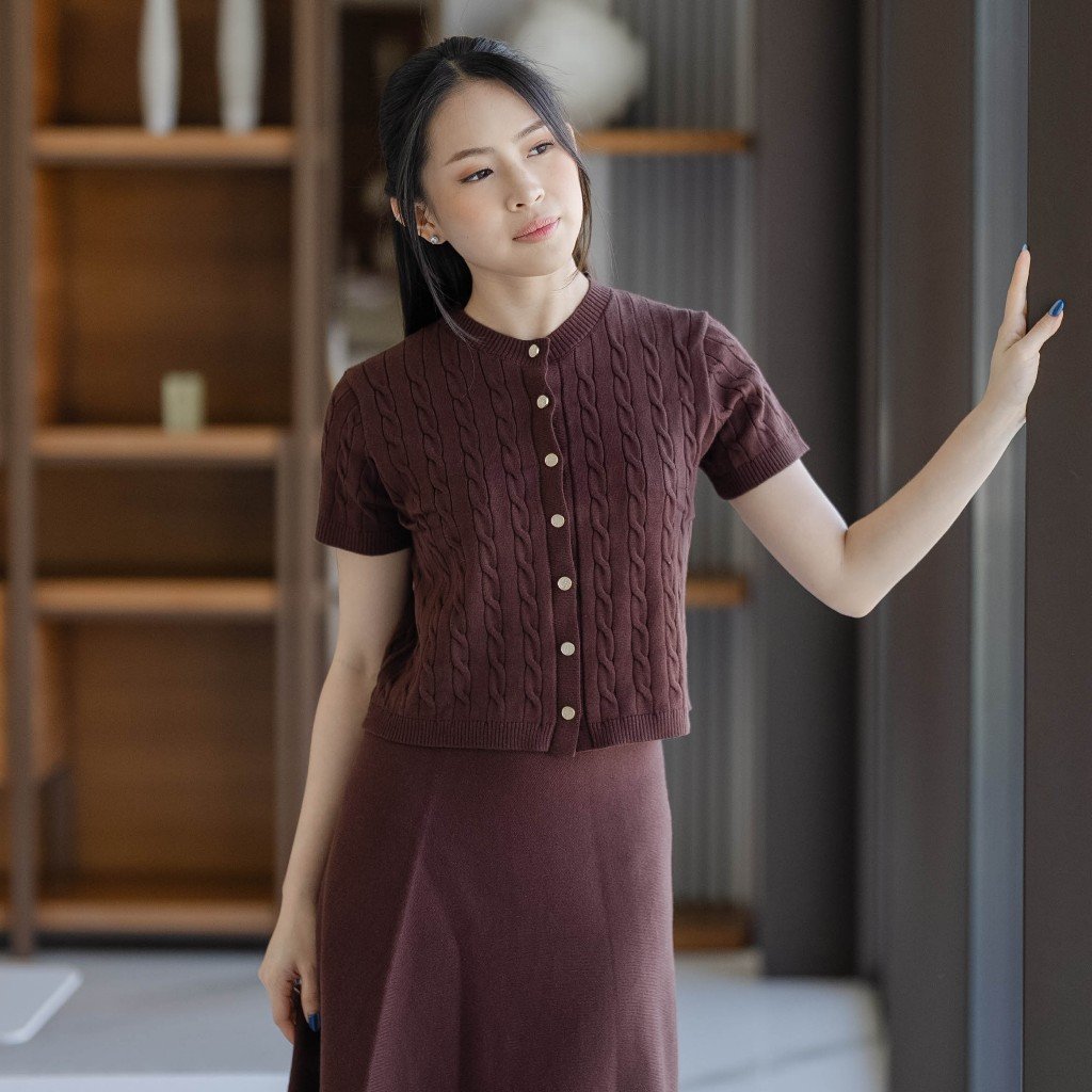 Beatrice Clothing Carol Knit Blouse - Atasan Wanita | Pakaian Wanita | Baju Atasan Wanita Lengan Pendek
