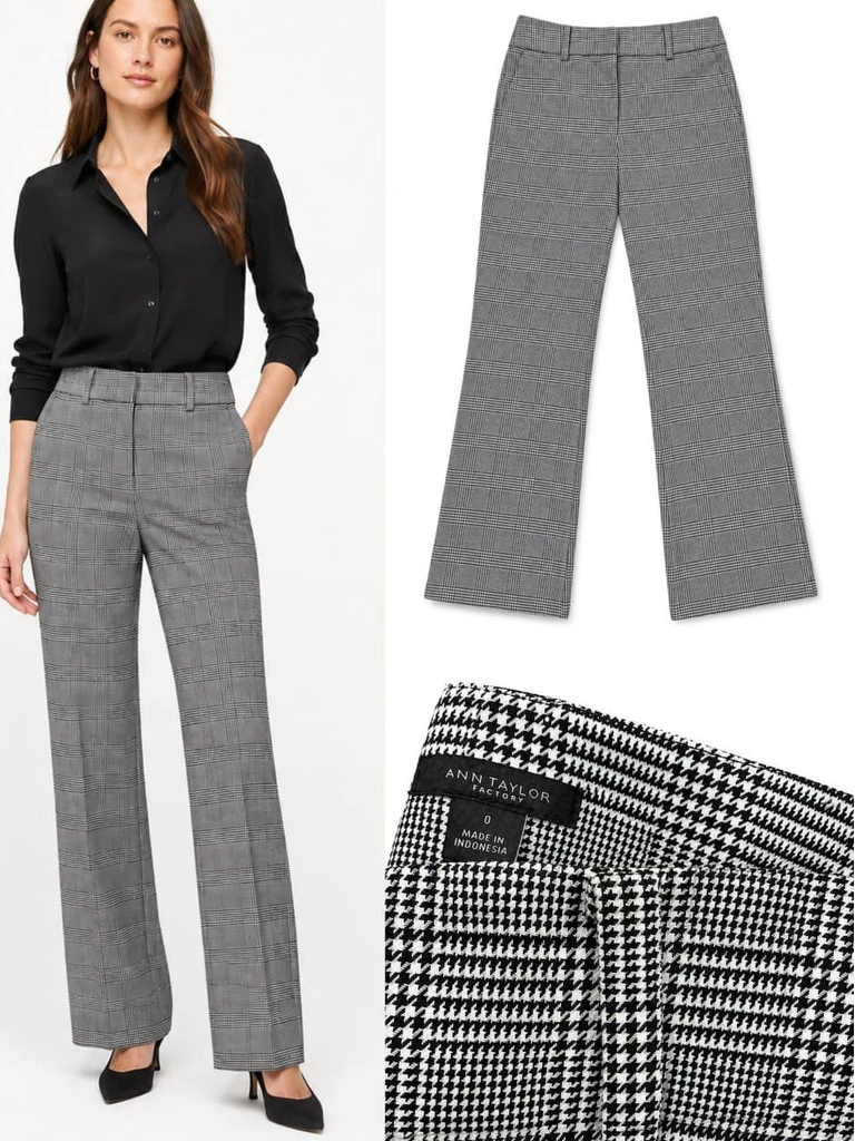 Celana Formal Kerja Kantor AT Trouser in Houndstooth - 3032