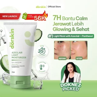 [NEW LAUNCHING] Dorskin Azeclair Light Moisturizer Serum Infused Formula 40g - All in 1 Solution Memperbaiki Skin Barrier dan Acne Repair dengan Kandungan Panthenol