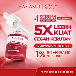 [TERLARIS] HANASUI Power Retinol Expert Serum 20ml - Cegah Kerutan Garis Halus Anti Aging Kencangkan & Haluskan Tekstur Kulit Serum Retinol Wajah Anti Penuaan Dini Skincare Malam Original BPOM Retinol Serum Firming Kulit Halus