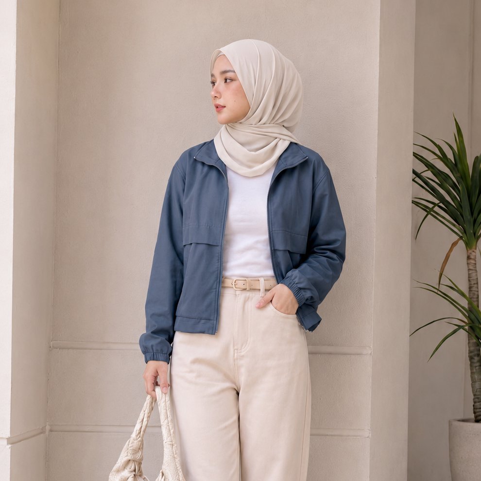 COTTON INSTYLE - Muse Jaket Turtleneck Wanita foto 1