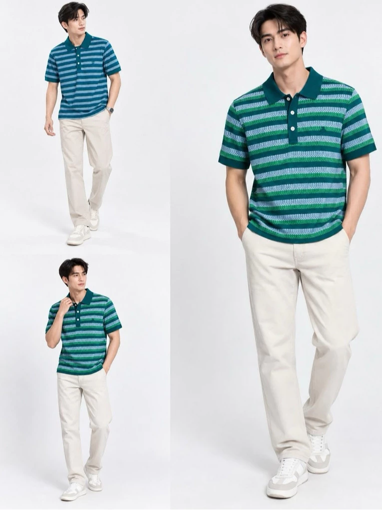 Kaos Kerah Lengan Pendek Pria PGN Men's Classic Fit Short Sleeve Polo Shirt - 3208