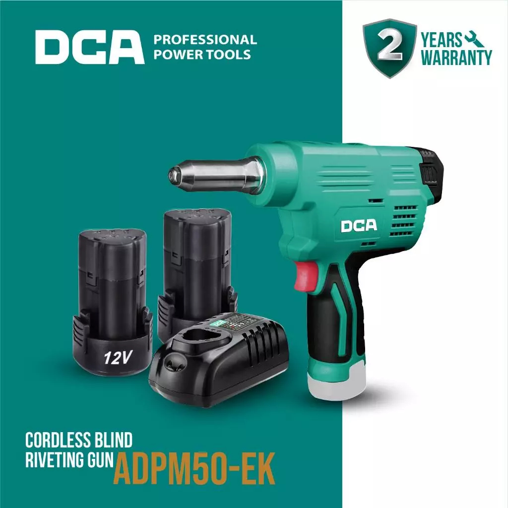 Jual DCA Cordless Blind Riveting Gun / Paku Rivet Tembak Baterai 12Volt ...