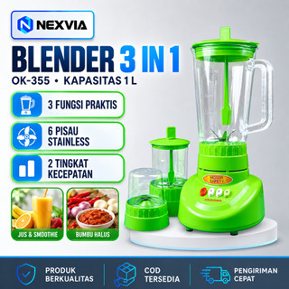 Jual Blender OKAYAMA OK-378 Heavy Duty 2in1 2.5L + 800ML, 6 Mata Pisau ...
