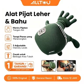 ALLTOU Alat Pijat Elektrik Multifungsi Portabel Tangan Bionik Massager Pemanas Leher Pundak dan Punggung 3 Level Kekuatan Pijatan Tangan Pijat Simulasi