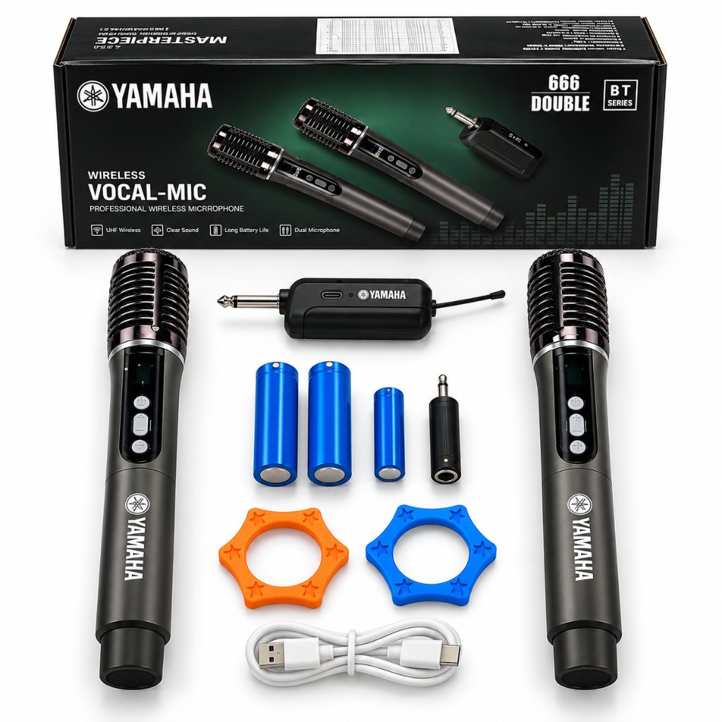 Jual YAMAHA MIC WIRELESS CASS PREMIUM TIPE BT-686 2in1, MIC YAMAHA ...