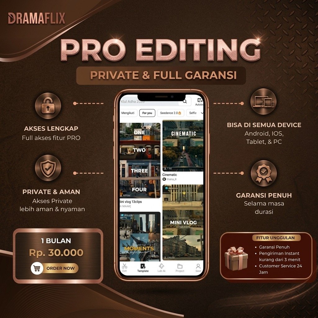 Jual DRAMAFLIX Pro Editing Private Akses Lengkap untuk Android iOS ...