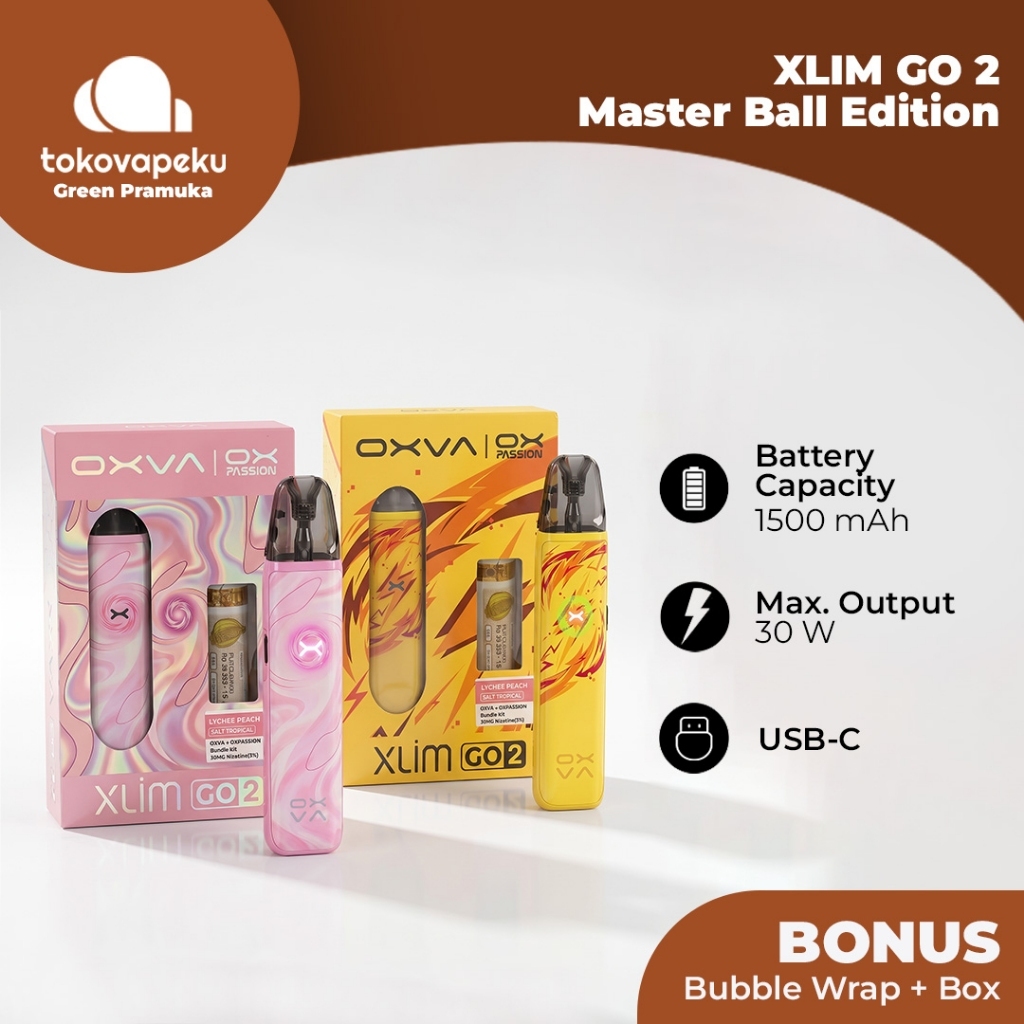 Jual XLIM GO 2 MASTER BALL EDITION X BUNDLING LIQUID SALT 15ML BY OXVA ...
