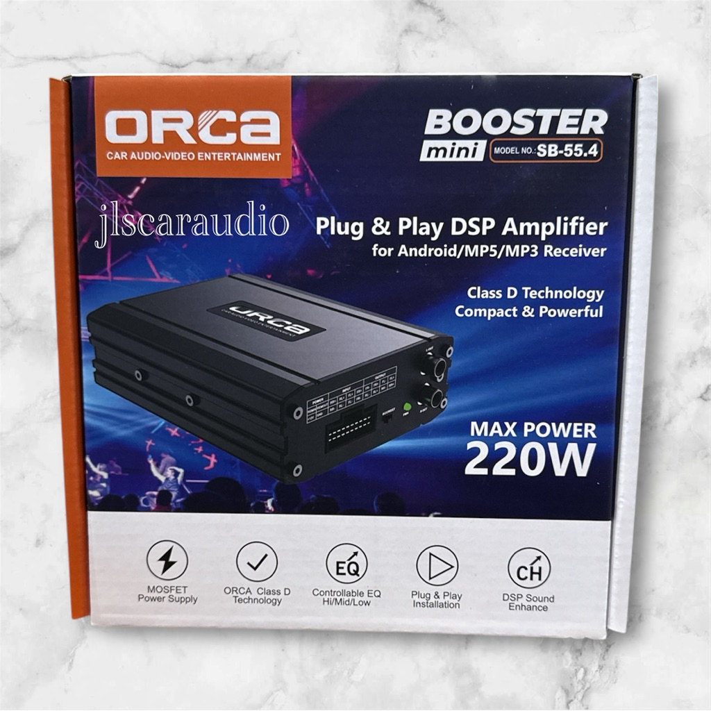 Jual DSP Amplifier Plug & Play Android Receiver ORCA Booster Mini, DSP ...