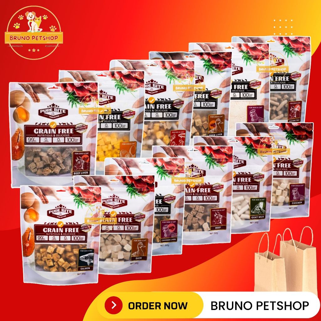 Jual PUREBITE Premium Dog & Cat Freeze Dried Snack Untuk Kucing ...