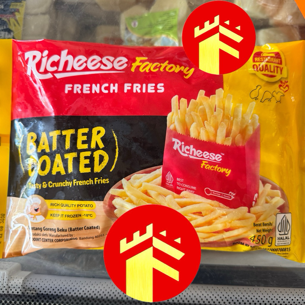 Jual KENTANG RICHEESE SHOESTRING BATTER COATED 450 GR FRENCH FRIES ...