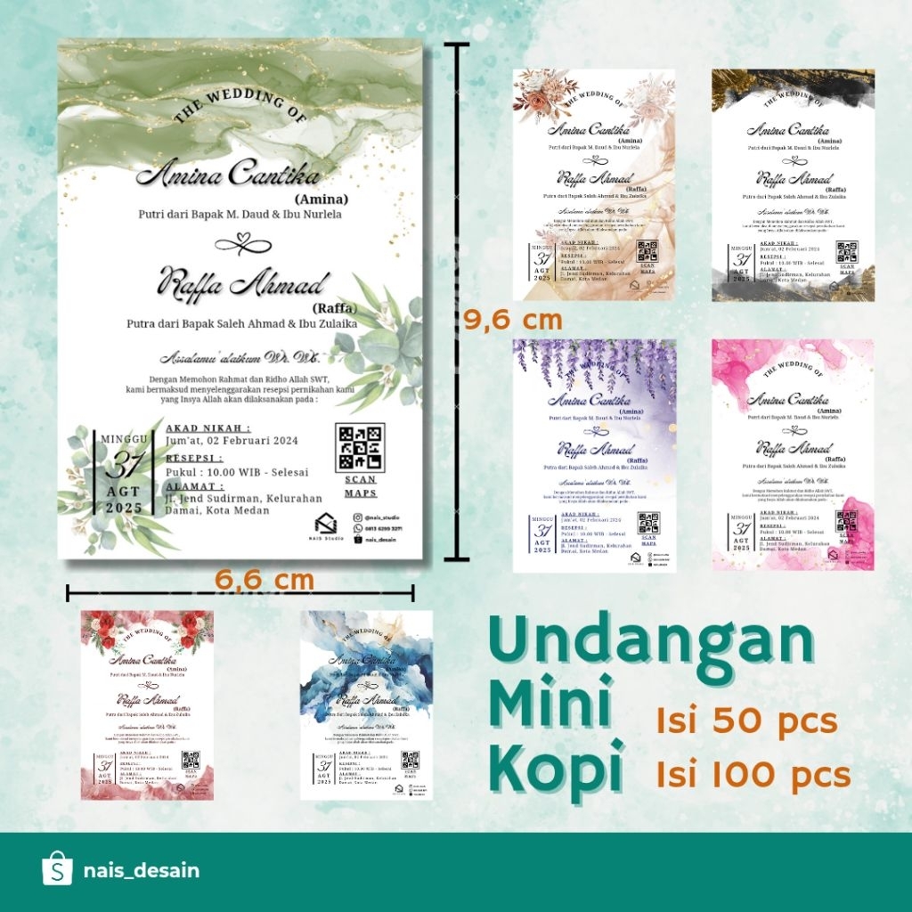 Jual Undangan Mini Kopi Isi 100 pcs | Shopee Indonesia