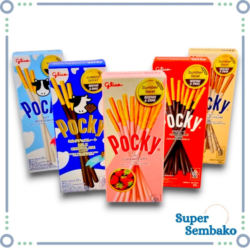 Jual SNACK JEPANG BISKUIT STIK POCKY RASA COKELAT STRAWBERRY COOKIES N ...