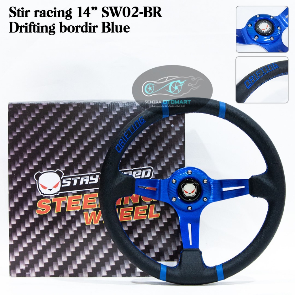 Jual STEER SETIR STIR RACING MOBIL 14 INCH CEKUNG / CELONG PANDA IMPORT ...