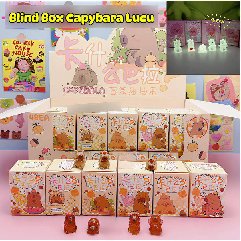 Jual Mainan Blind Box Capybara Figurine Mini Cute Random Unboxing ...
